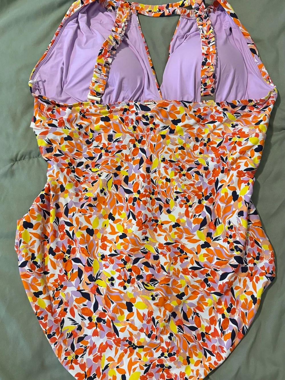 Women’s Floral One-Piece Swimsuit - Multi-Color by
